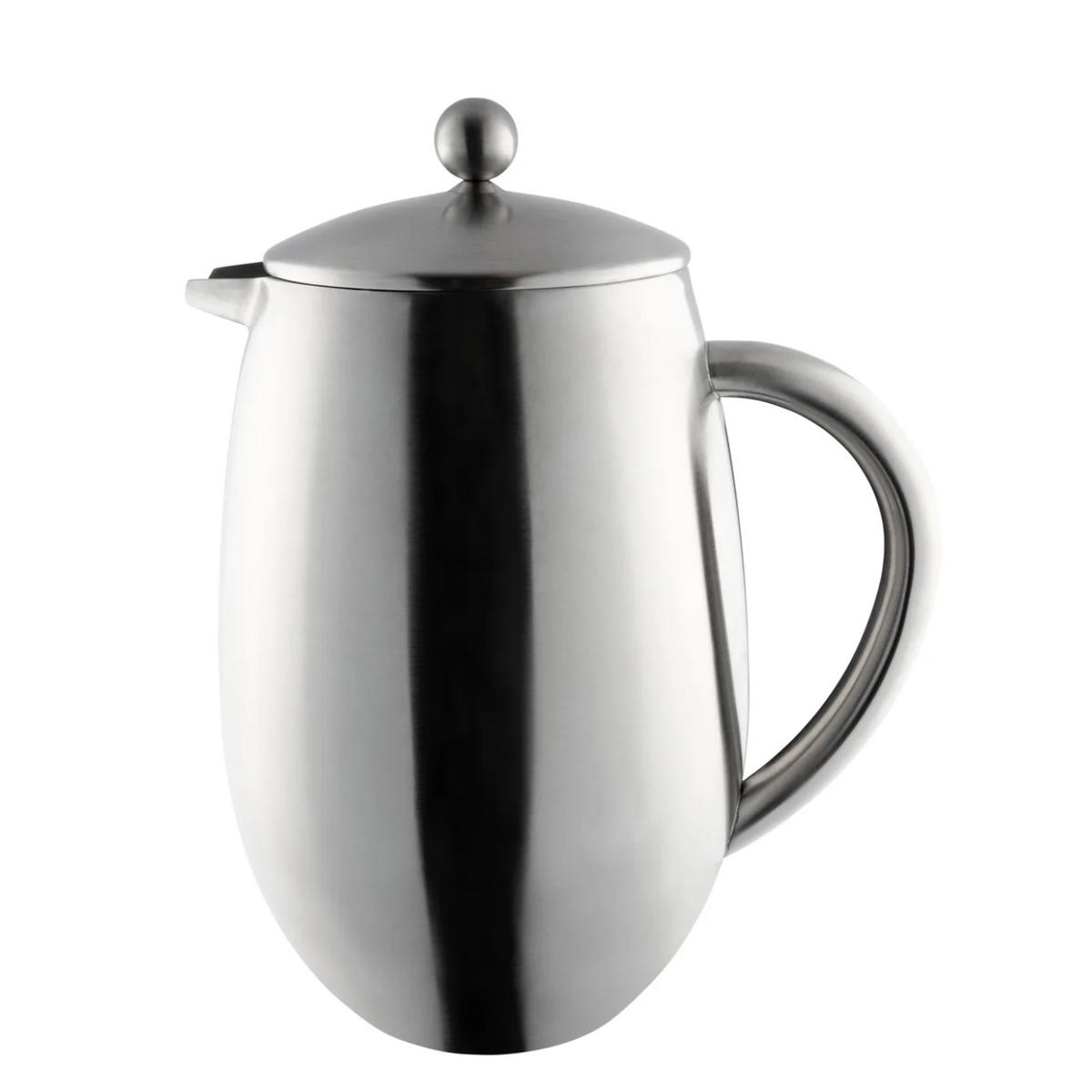 Cafe Ole Double Wall Bellied Satin Cafetiere