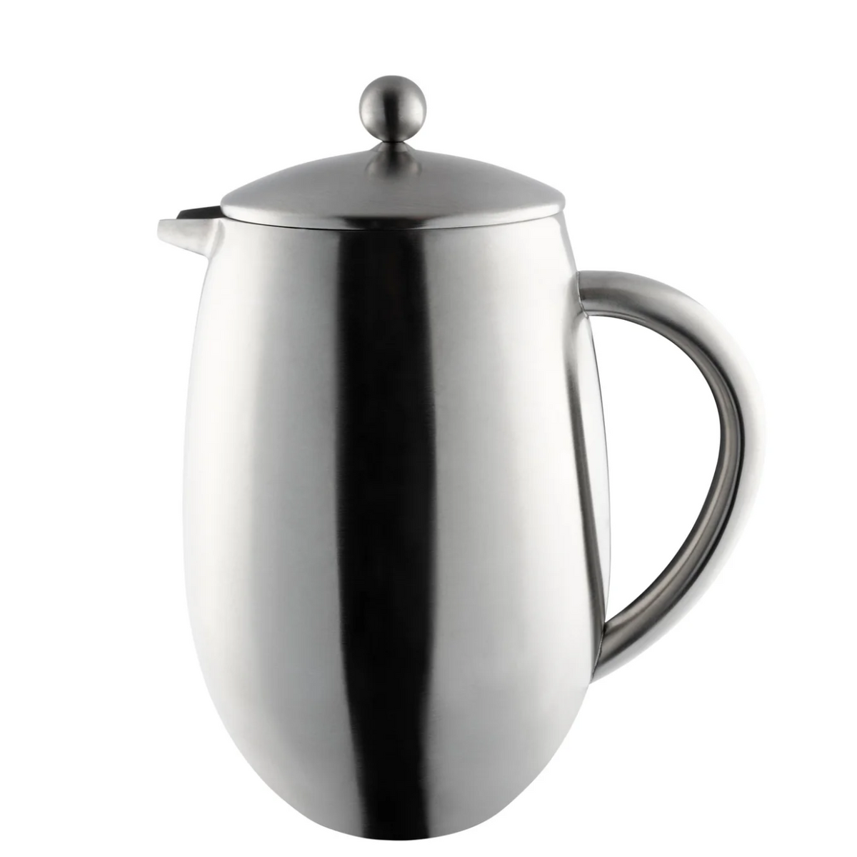 Cafe Ole Double Wall Bellied Satin Cafetiere