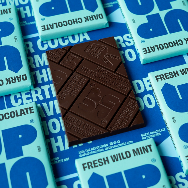 UP-UP Wild Mint Dark Chocolate Bar 120G/4.6oz