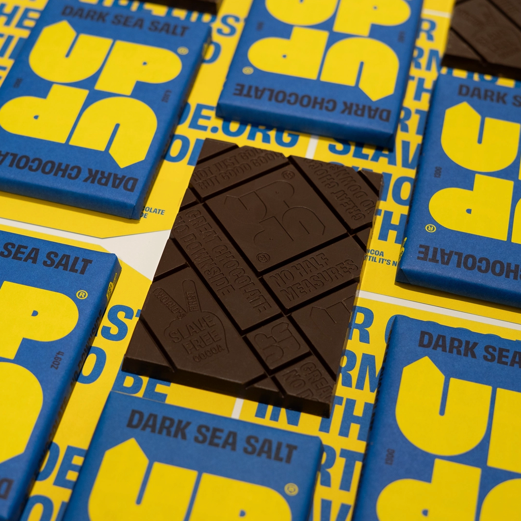 UP-UP Sea Salt Dark Chocolate Bar 120G/4.2oz