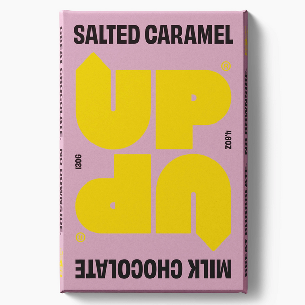 UP-UP Salted Caramel Milk Chocolate Bar 120G/4.6oz