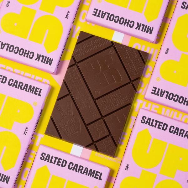 UP-UP Salted Caramel Milk Chocolate Bar 120G/4.6oz