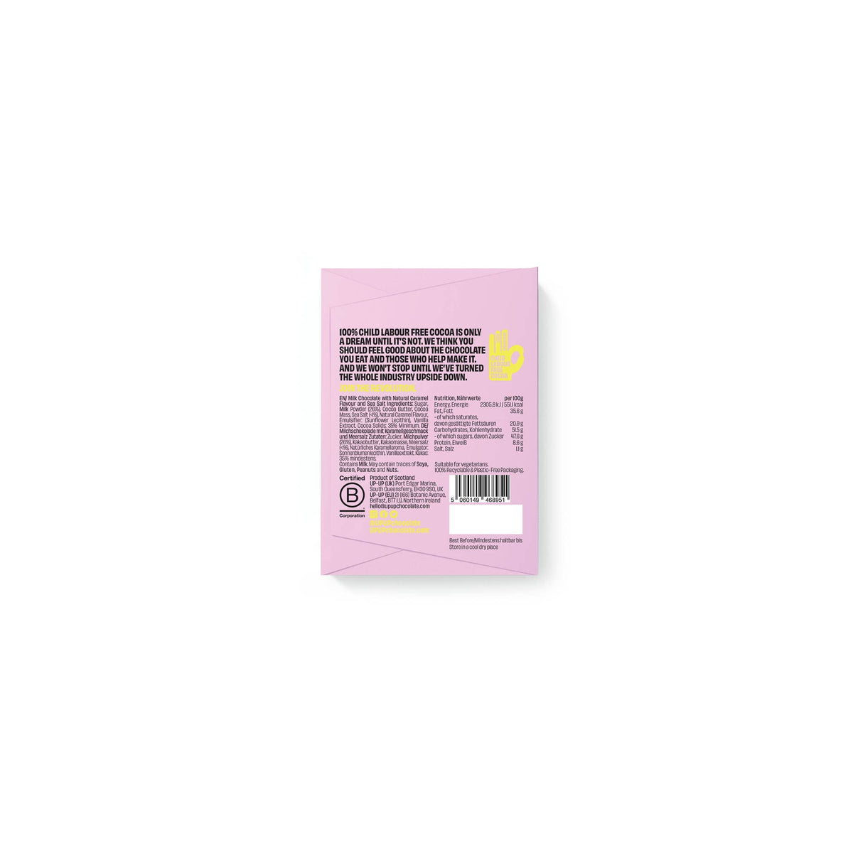 UP-UP Salted Caramel Chocolate Bar 60g