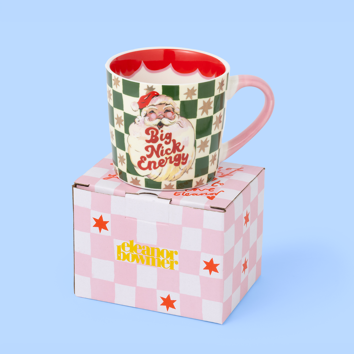 Big Nick Energy Checkerboard Mug
