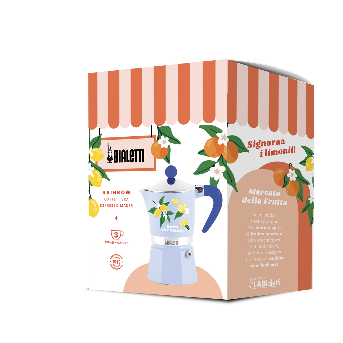 Mercato della Frutta Rainbow Lemons Stovetop (3 Cup) - Blue