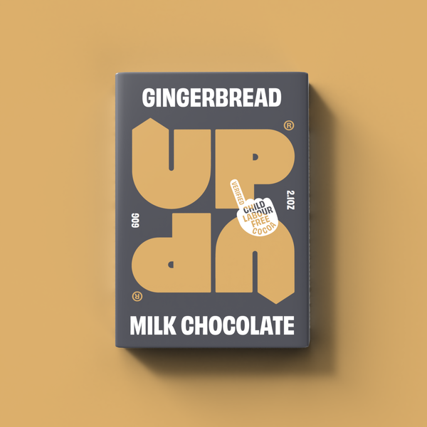 UP-UP Gingerbread Milk Chocolate Bar 60g