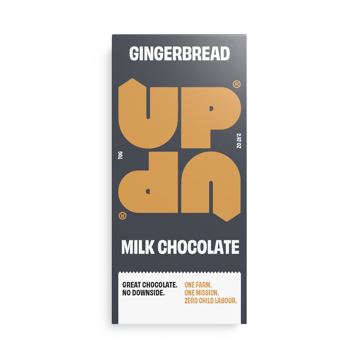 UP-UP Gingerbread Christmas Chocolate Bar 70g