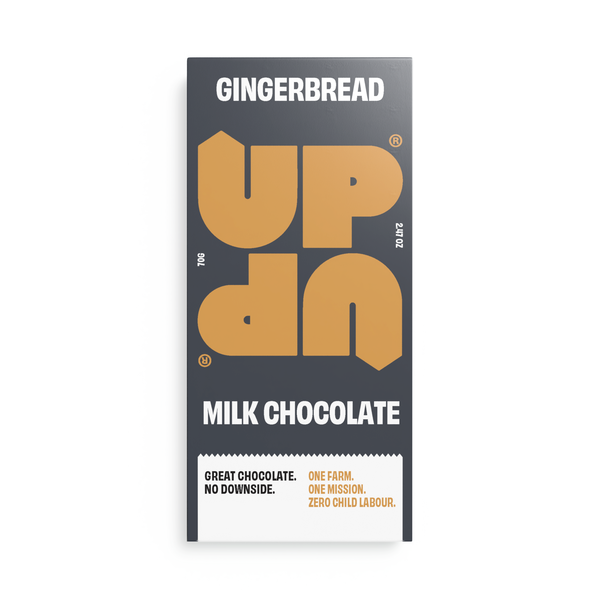 UP-UP Gingerbread Christmas Chocolate Bar 70g