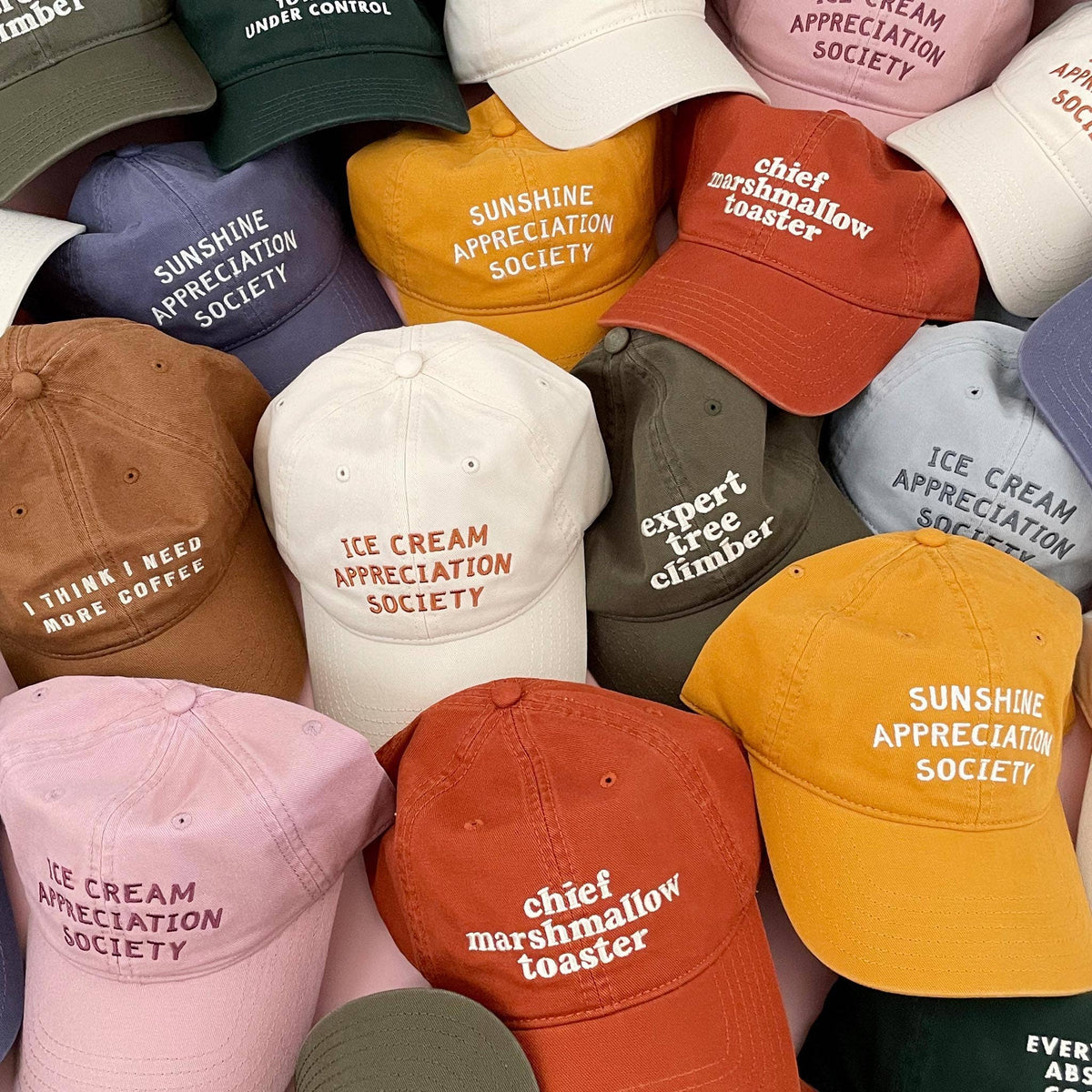 I Think I Need More Coffee - Cotton Baseball Cap - Sand
