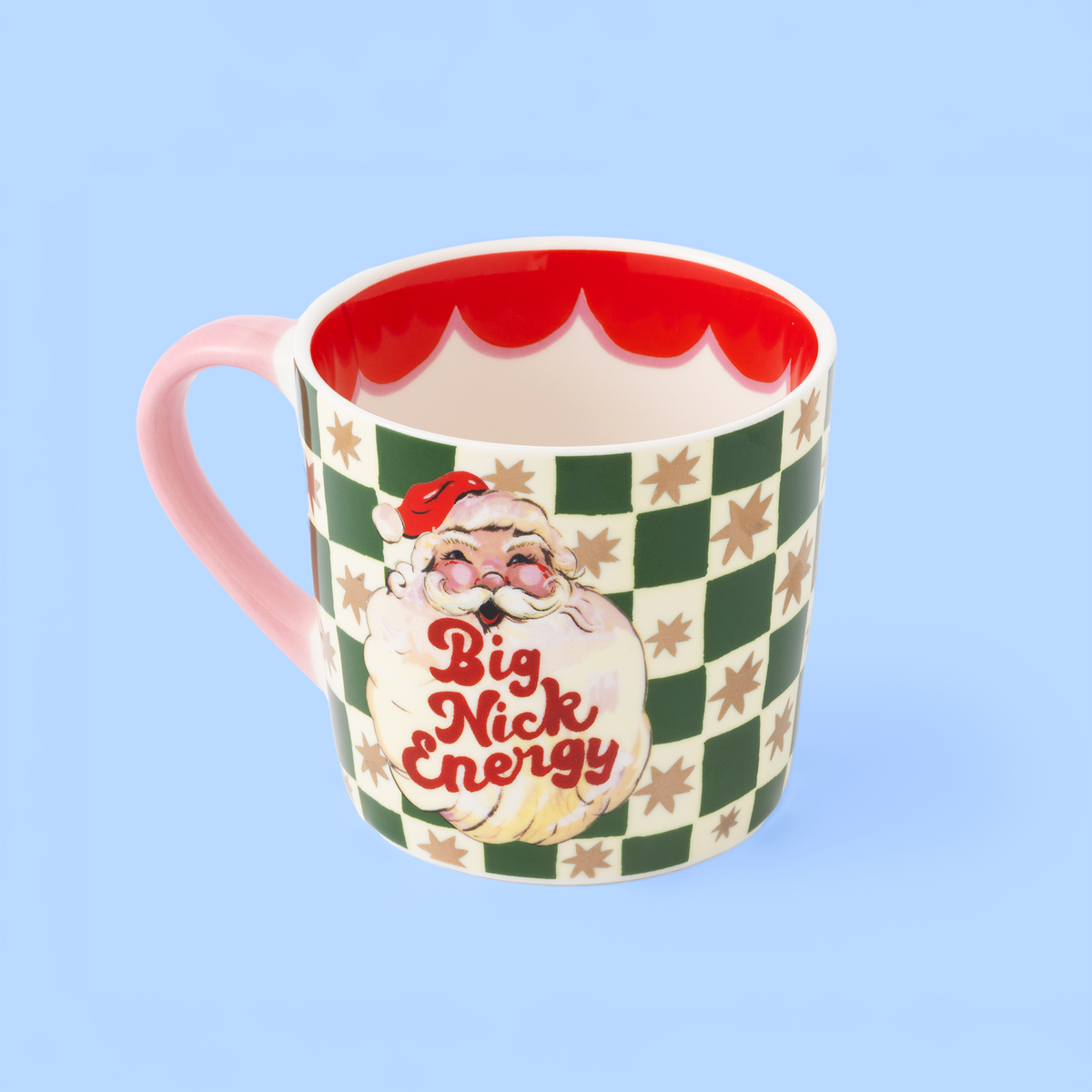 Big Nick Energy Checkerboard Mug