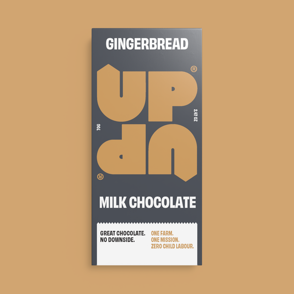 UP-UP Gingerbread Christmas Chocolate Bar 70g
