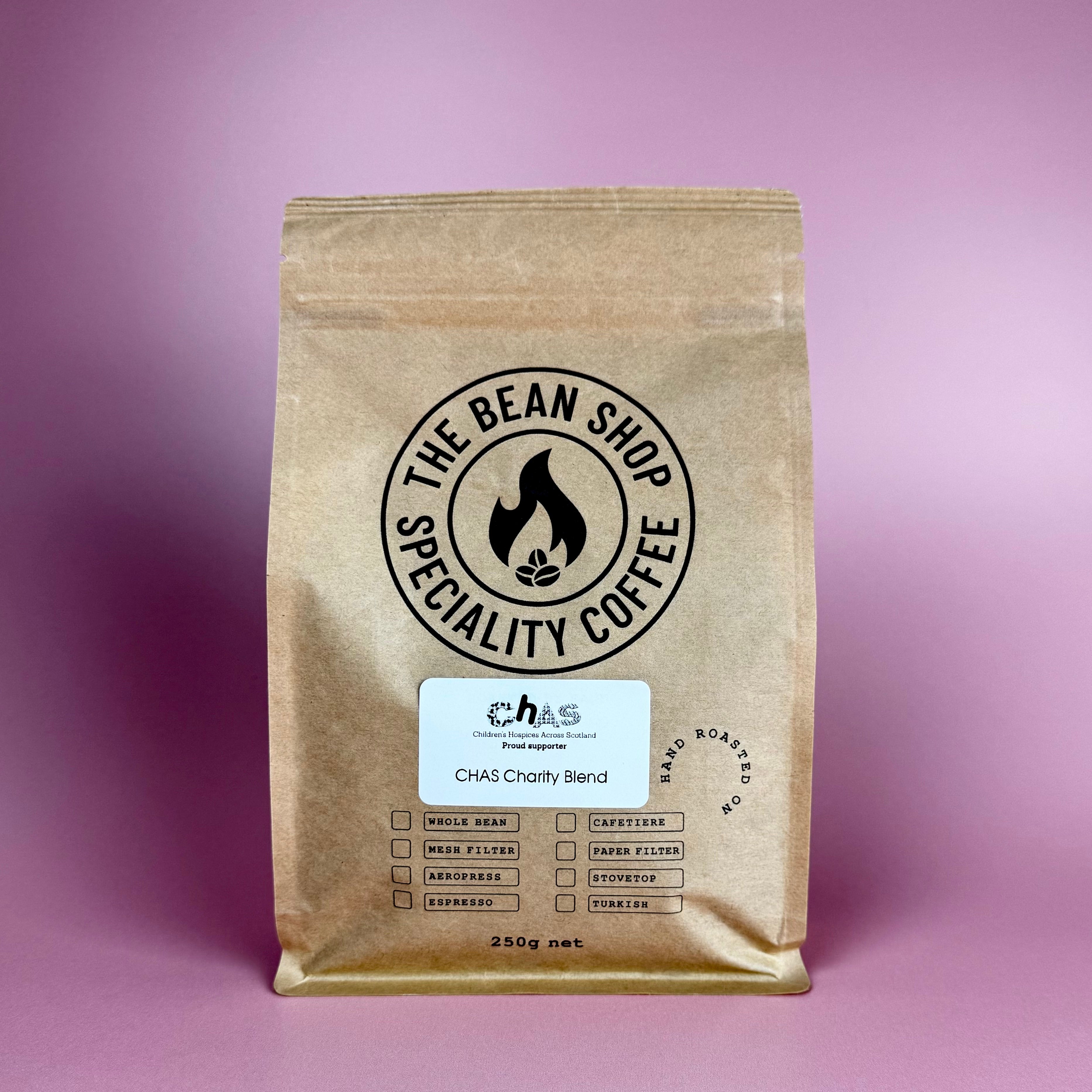 Photo of Chas Charity Blend Coffee Beans