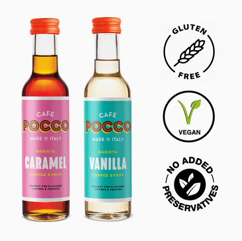 Pocco Barista Syrup - Vanilla & Caramel Set