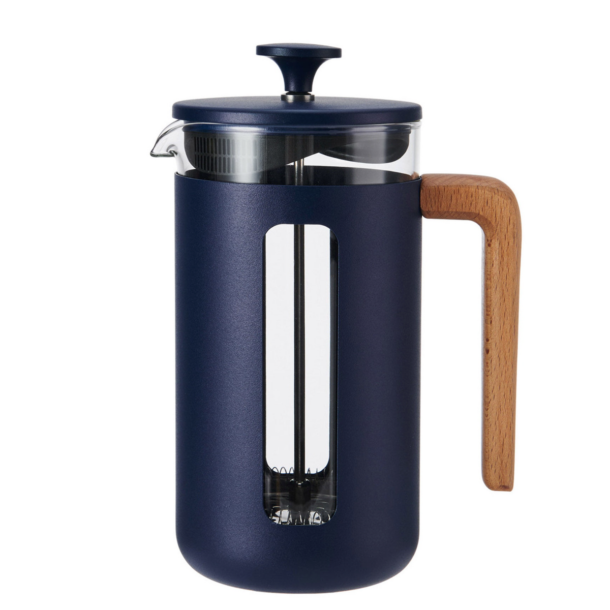 La Cafetiere Pisa Cafetiere 8 Cup Navy/Wood