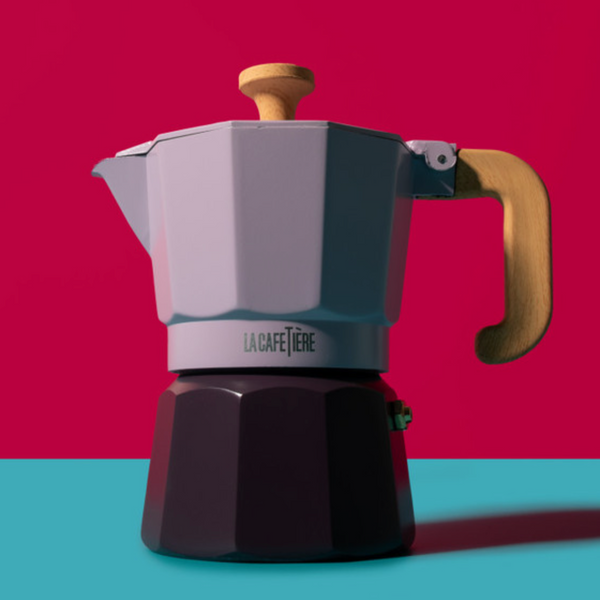 La Cafetiere Venice Stove Top Espresso Pot - Purple 3 cup