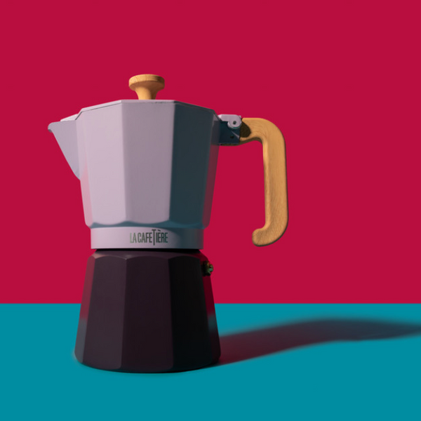 La Cafetiere Venice Stove Top Espresso Pot - Purple 6 Cup