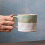 Ombre Blue and White Mug