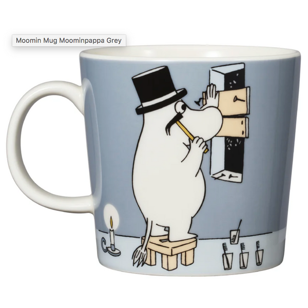 Moomin mug 0,3L Moominpappa Grey