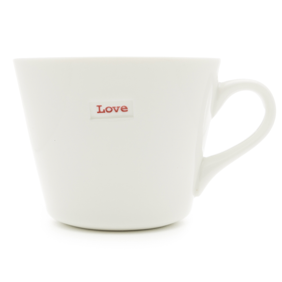 Bucket Mug - love