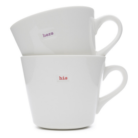 Bucket Mug Set - his and hers