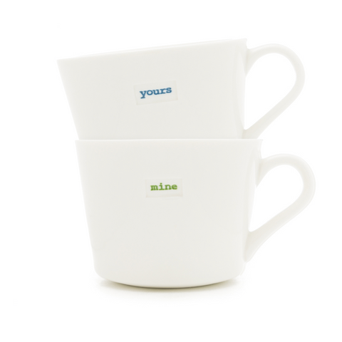 Bucket Mug Set - yours and mine