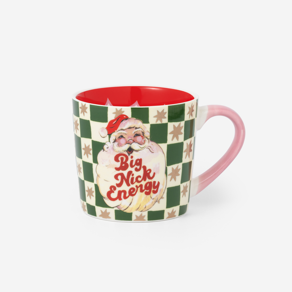 Big Nick Energy Checkerboard Mug