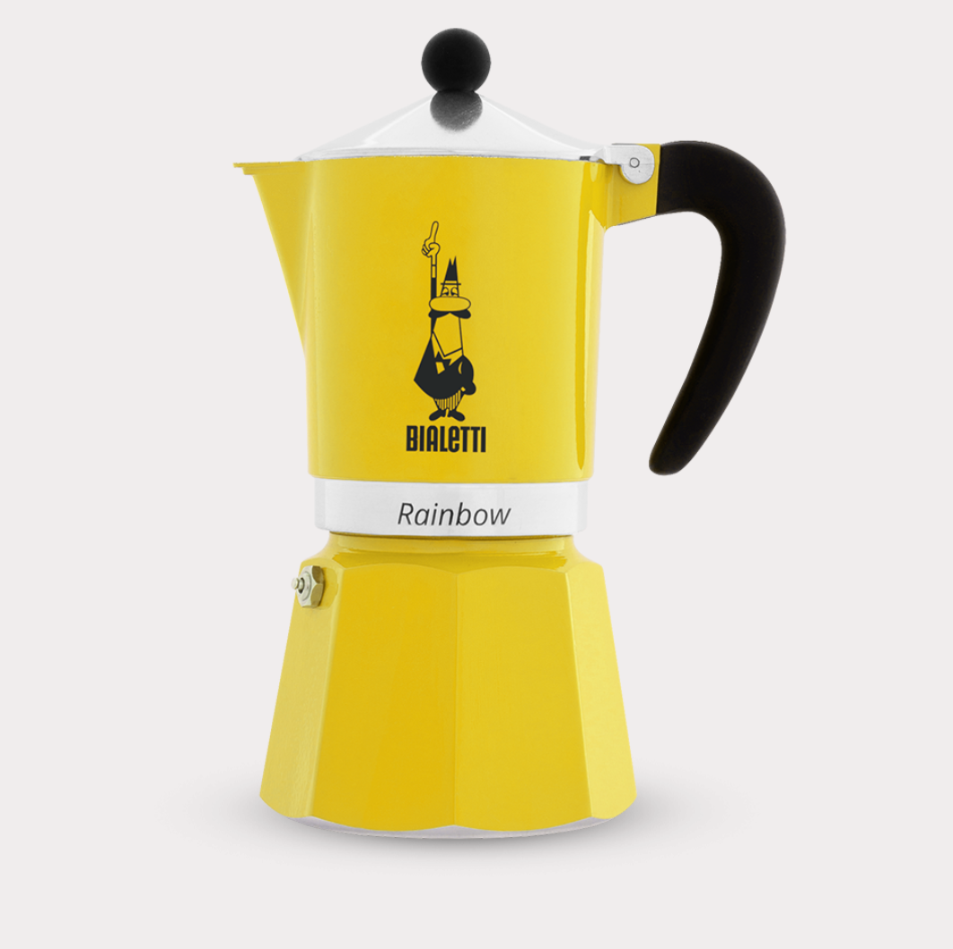 Bialetti Stove Top Espresso Pot - Rainbow Yellow